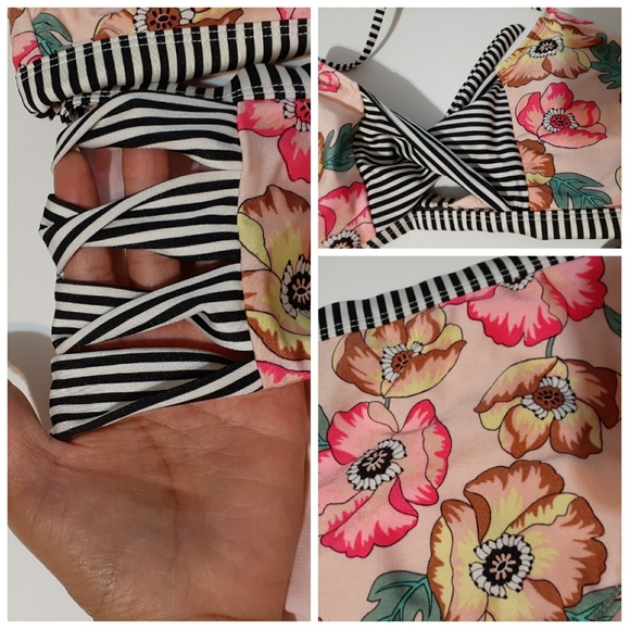 No Boundries High-Waist Floral Mix Print Bikini - Picture 2 of 6